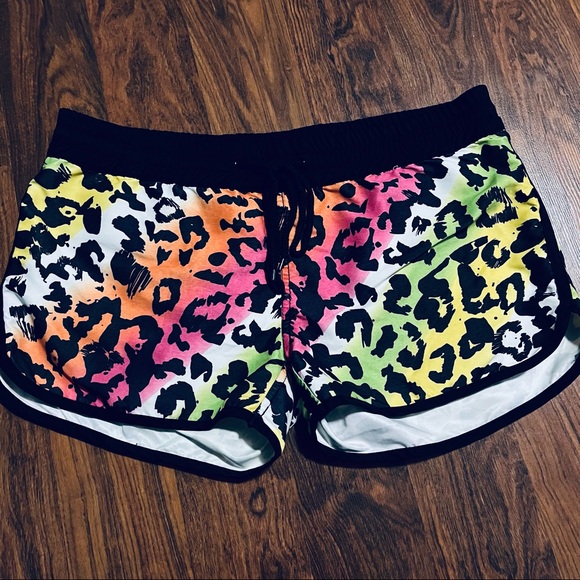 Leopard Print Swim Shorts - Picture 1 of 3